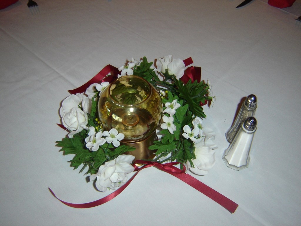 Centerpiece on a table