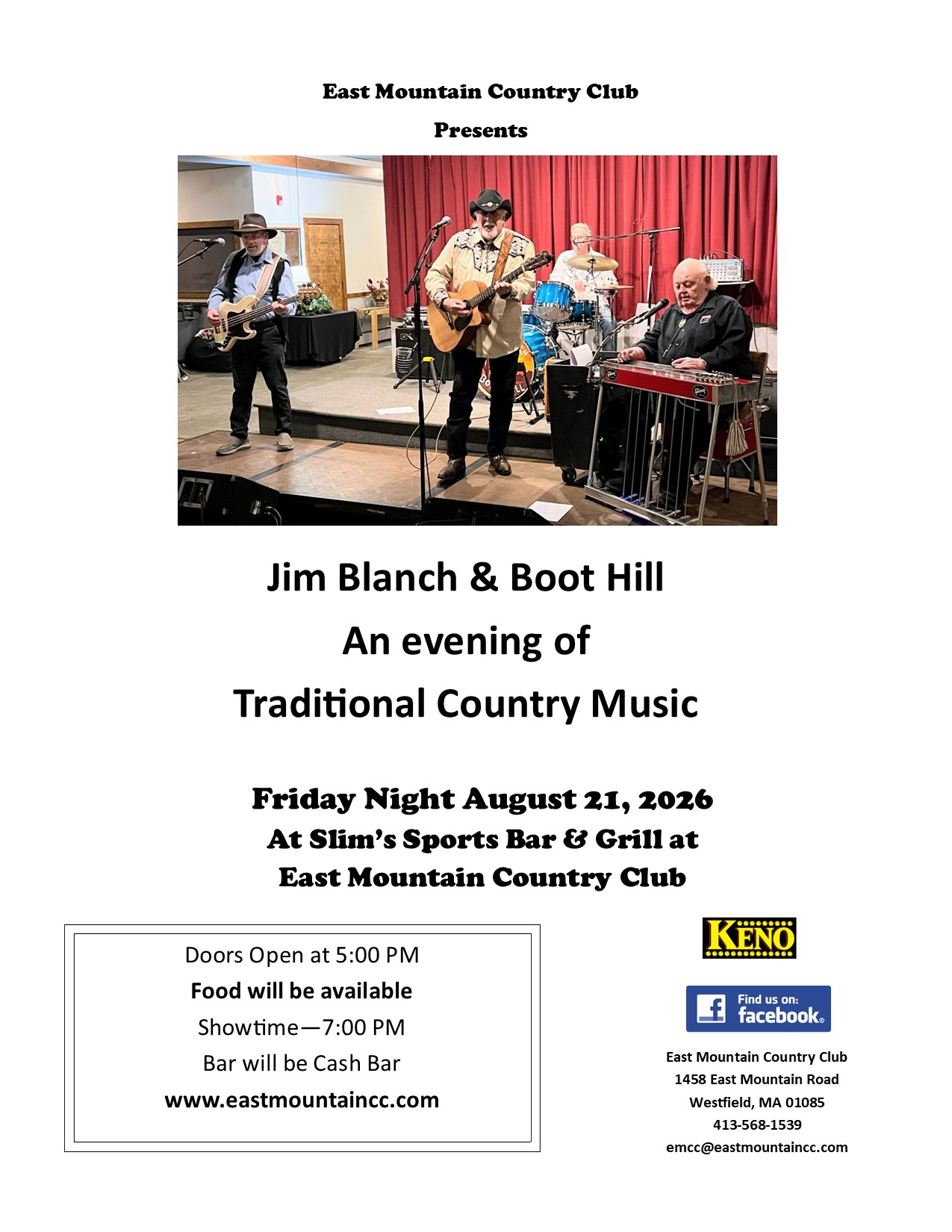 Fri 8/21  Boot Hill